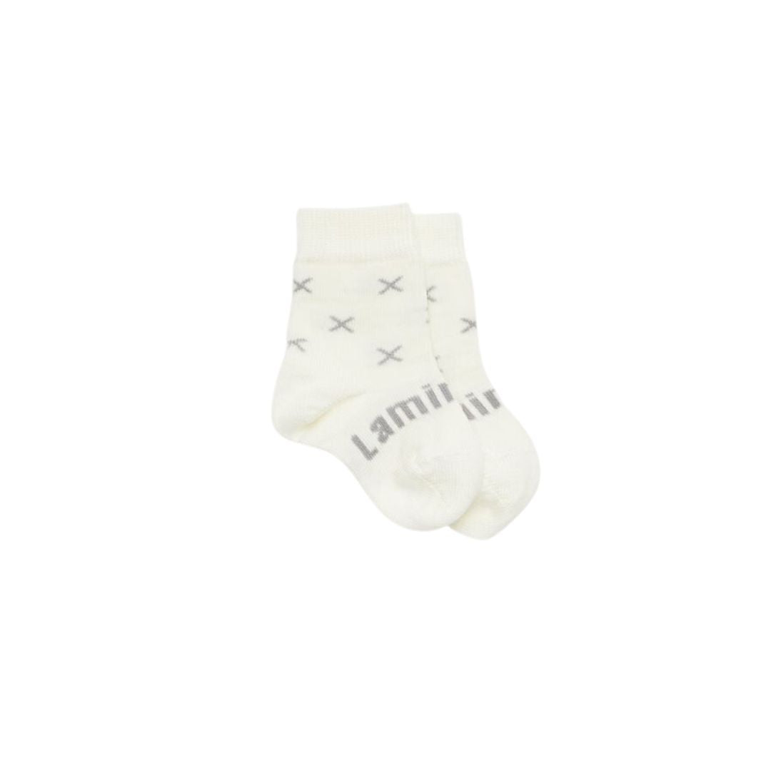 Woollen Crew Socks | Baby | Fox Cream Natural